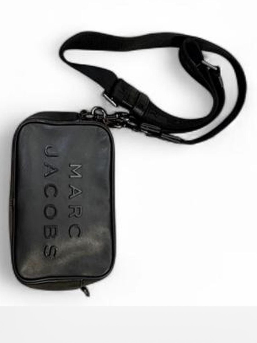 Marc Jacobs Black Leather Crossbody Bag for Men